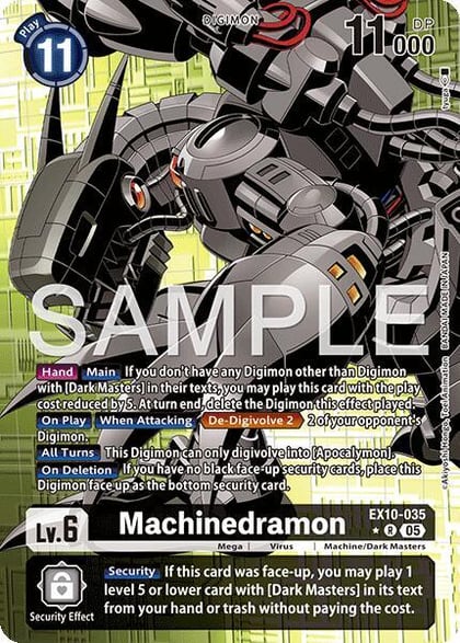 Machinedramon (Alternate Art), Sinister Order EX10-035 R