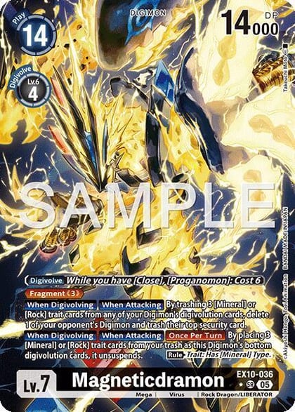 Magneticdramon (Alternate Art), Sinister Order EX10-036 SR