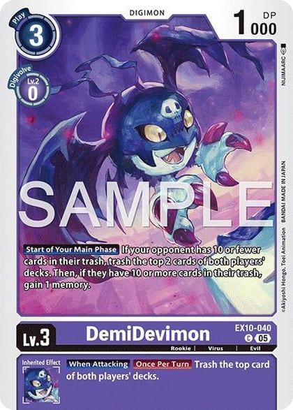 DemiDevimon, Sinister Order EX10-040 C