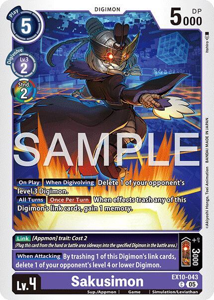 Sakusimon, Sinister Order EX10-043 C