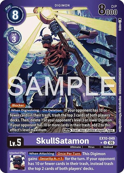SkullSatamon (Limited Foil), Sinister Order EX10-049 U