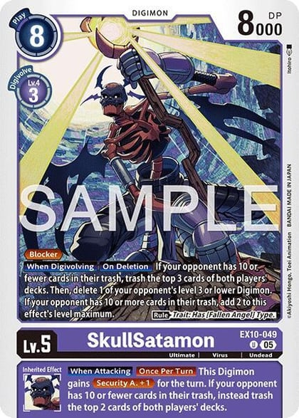 SkullSatamon, Sinister Order EX10-049 U