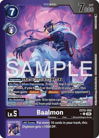 Baalmon (Limited Foil), Sinister Order EX10-050 C