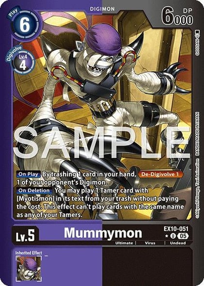 Mummymon (Limited Foil), Sinister Order EX10-051 U