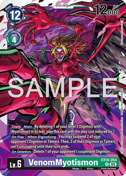 VenomMyotismon, Sinister Order EX10-054 R