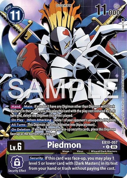 Piedmon (Alternate Art), Sinister Order EX10-057 R
