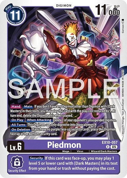 Piedmon, Sinister Order EX10-057 R