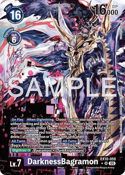 DarknessBagramon (Alternate Art), Sinister Order EX10-059 SR