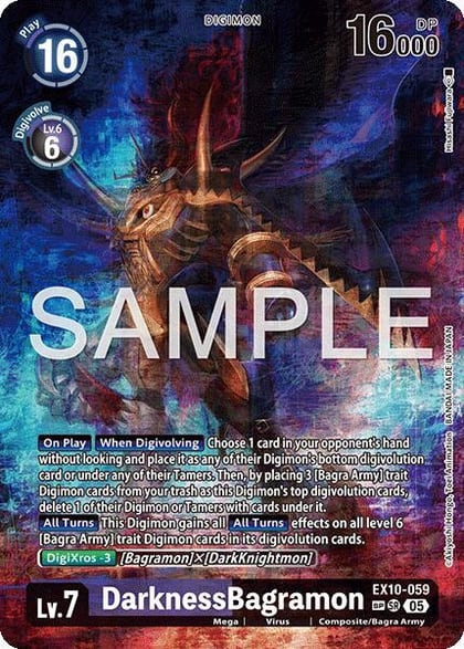 DarknessBagramon (SP), Sinister Order EX10-059 SR