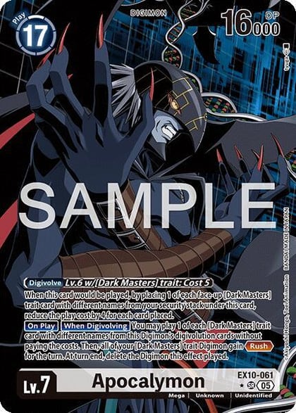 Apocalymon (Alternate Art), Sinister Order EX10-061 SR
