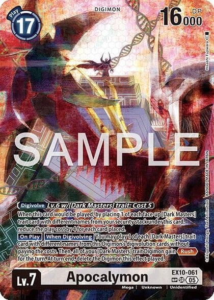 Apocalymon (SP), Sinister Order EX10-061 SR