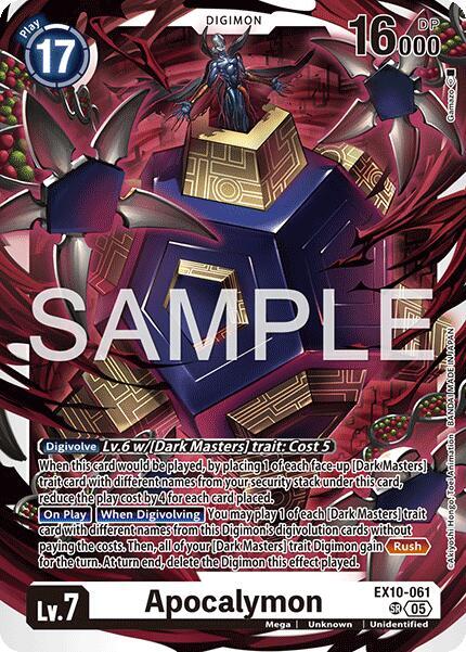 Apocalymon, Sinister Order EX10-061 SR