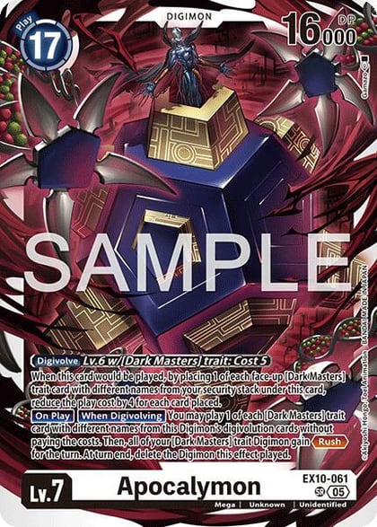 Apocalymon, Sinister Order EX10-061 SR