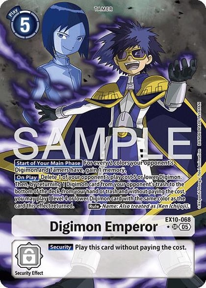 Digimon Emperor (Alternate Art), Sinister Order EX10-068 SR