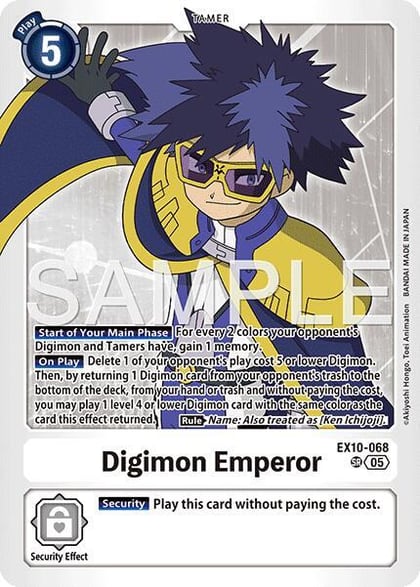 Digimon Emperor, Sinister Order EX10-068 SR