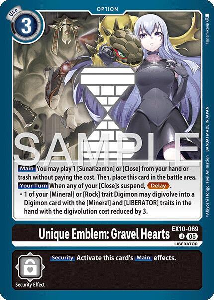 Unique Emblem: Gravel Hearts, Sinister Order EX10-069 U