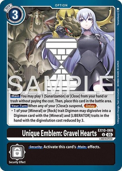 Unique Emblem: Gravel Hearts, Sinister Order EX10-069 U