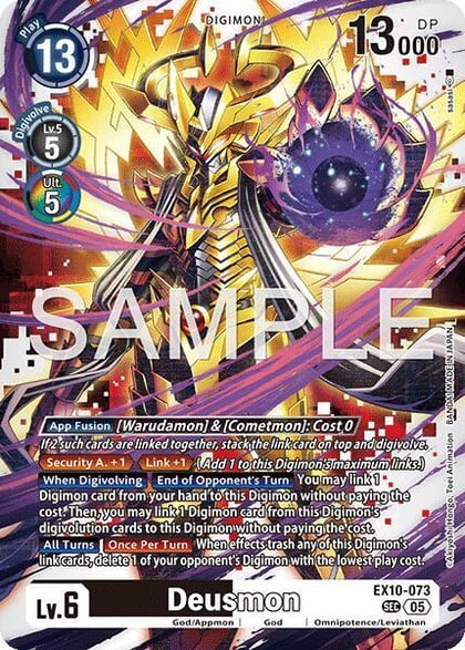 Deusmon, Sinister Order EX10-073 SEC