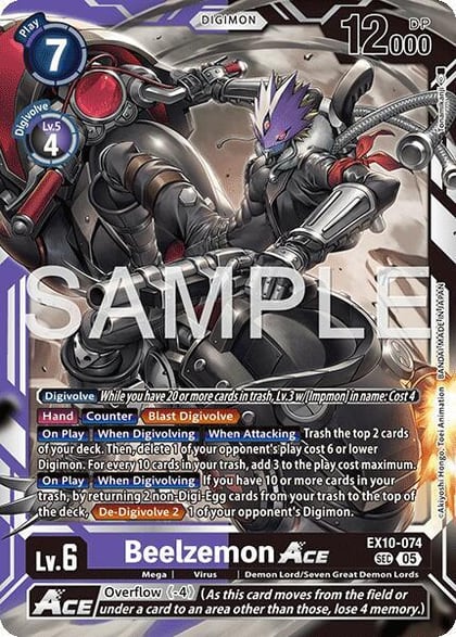 Beelzemon ACE, Sinister Order EX10-074 SEC