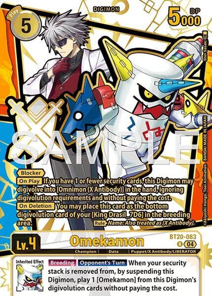 Omekamon (Rare Pull), Dawn of Liberator BT20-083 R