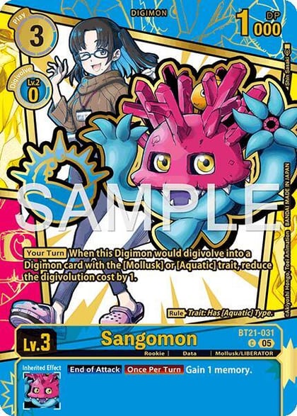 Sangomon (Rare Pull), Dawn of Liberator BT21-031 C