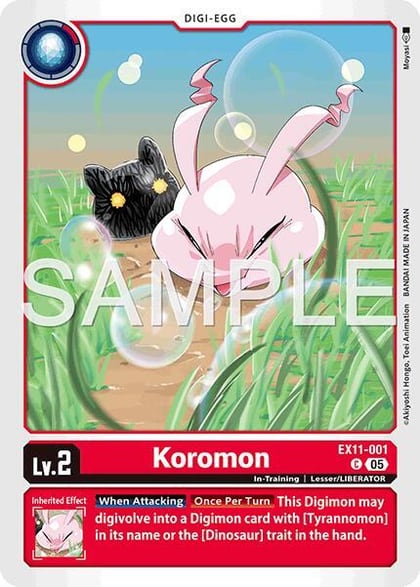 Koromon, Dawn of Liberator EX11-001 C