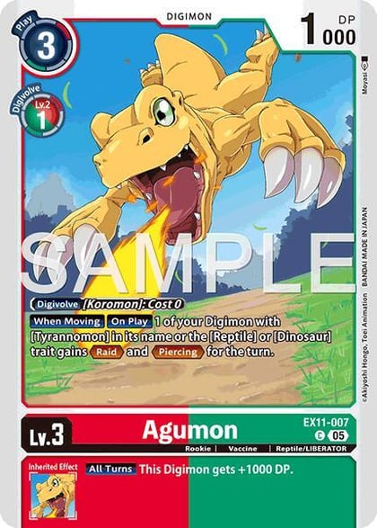 Agumon, Dawn of Liberator EX11-007 C