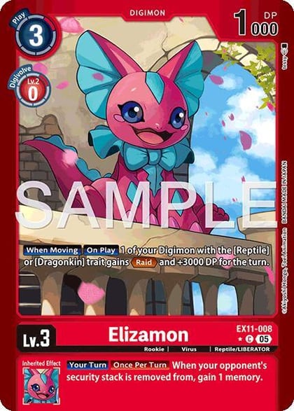 Elizamon (Limited Foil), Dawn of Liberator EX11-008 C