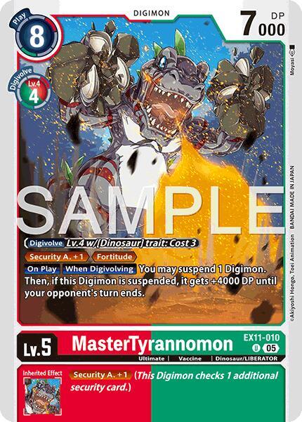 MasterTyrannomon, Dawn of Liberator EX11-010 U