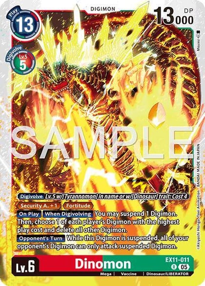 Dinomon, Dawn of Liberator EX11-011 R
