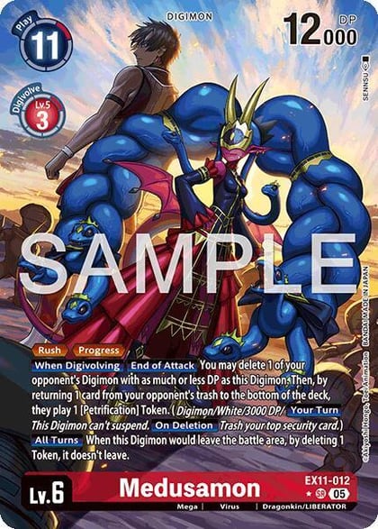 Medusamon (Alternate Art), Dawn of Liberator EX11-012 SR