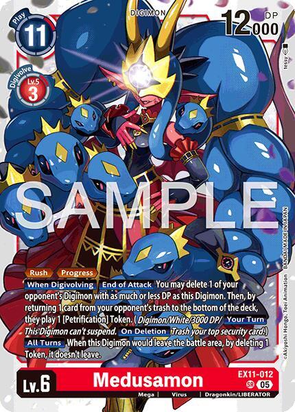 Medusamon, Dawn of Liberator EX11-012 SR