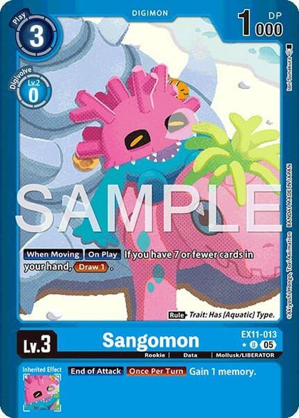 Sangomon (Limited Foil), Dawn of Liberator EX11-013 U