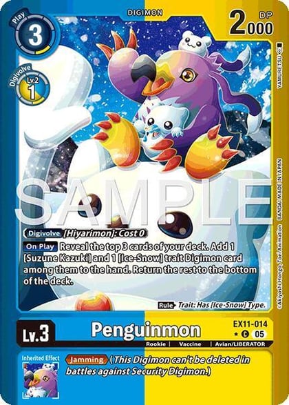 Penguinmon (Limited Foil), Dawn of Liberator EX11-014 C