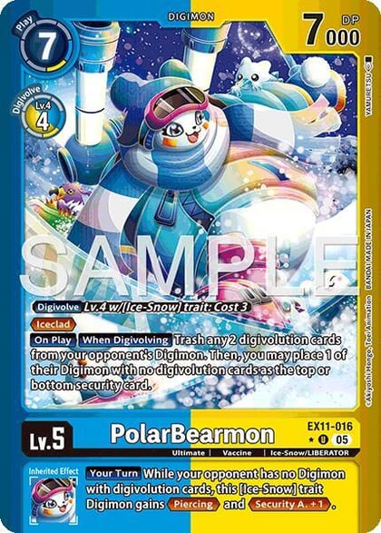 PolarBearmon (Limited Foil), Dawn of Liberator EX11-016 U