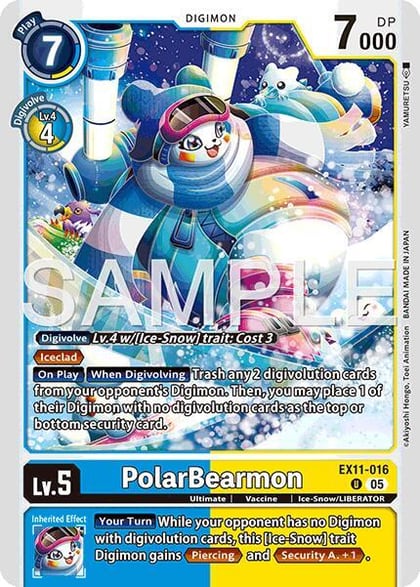 PolarBearmon, Dawn of Liberator EX11-016 U