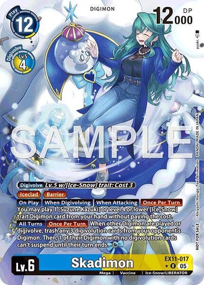 Skadimon (Box Topper), Dawn of Liberator EX11-017 R