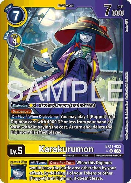 Karakurumon (Limited Foil), Dawn of Liberator EX11-022 U
