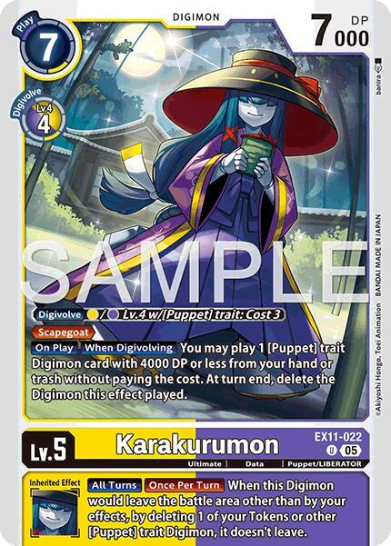Karakurumon, Dawn of Liberator EX11-022 U