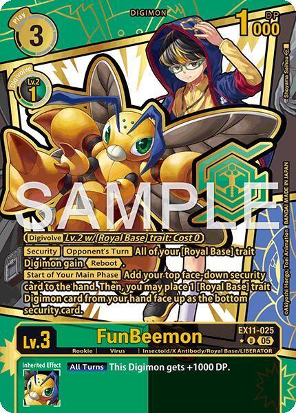 FunBeemon (Rare Pull), Dawn of Liberator EX11-025