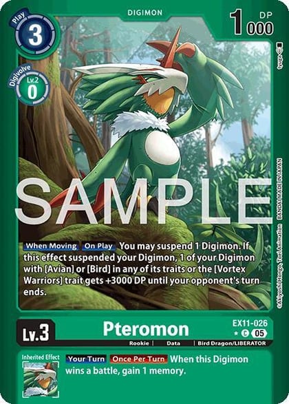 Pteromon (Limited Foil), Dawn of Liberator EX11-026 C