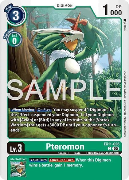 Pteromon, Dawn of Liberator EX11-026 C