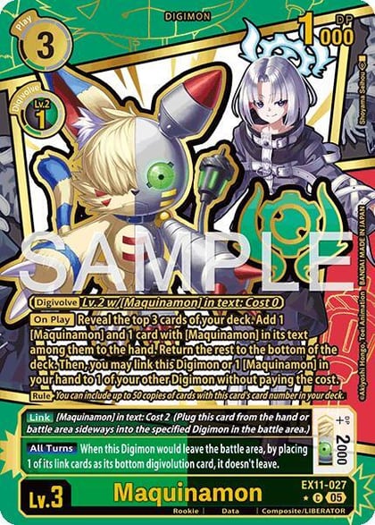 Maquinamon (Rare Pull), Dawn of Liberator EX11-027 C