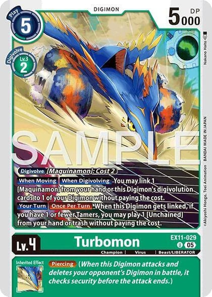 Turbomon, Dawn of Liberator EX11-029 U