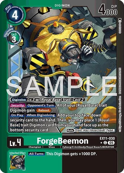 ForgeBeemon (Limited Foil), Dawn of Liberator EX11-030 C