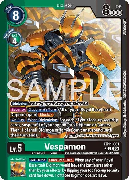 Vespamon (Limited Foil), Dawn of Liberator EX11-031 U