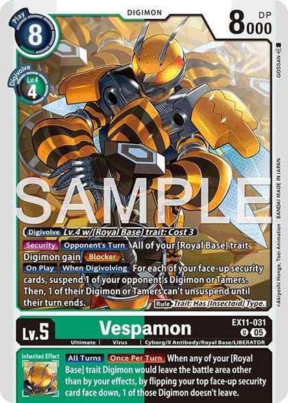 Vespamon, Dawn of Liberator EX11-031 U