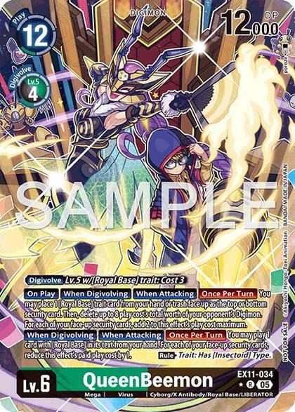 QueenBeemon (Box Topper), Dawn of Liberator EX11-034 R