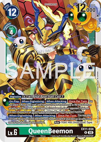QueenBeemon, Dawn of Liberator EX11-034 R