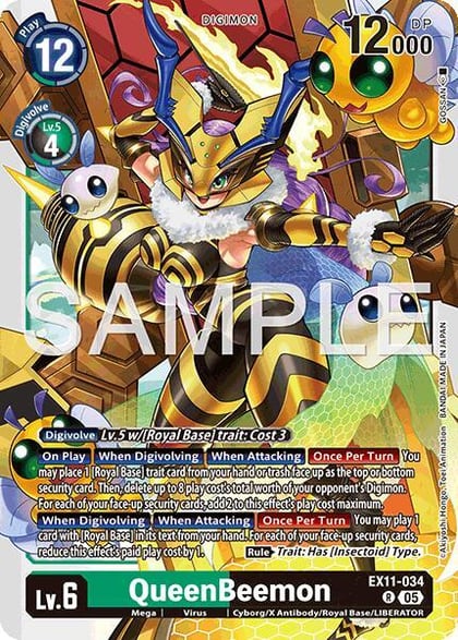 QueenBeemon, Dawn of Liberator EX11-034 R